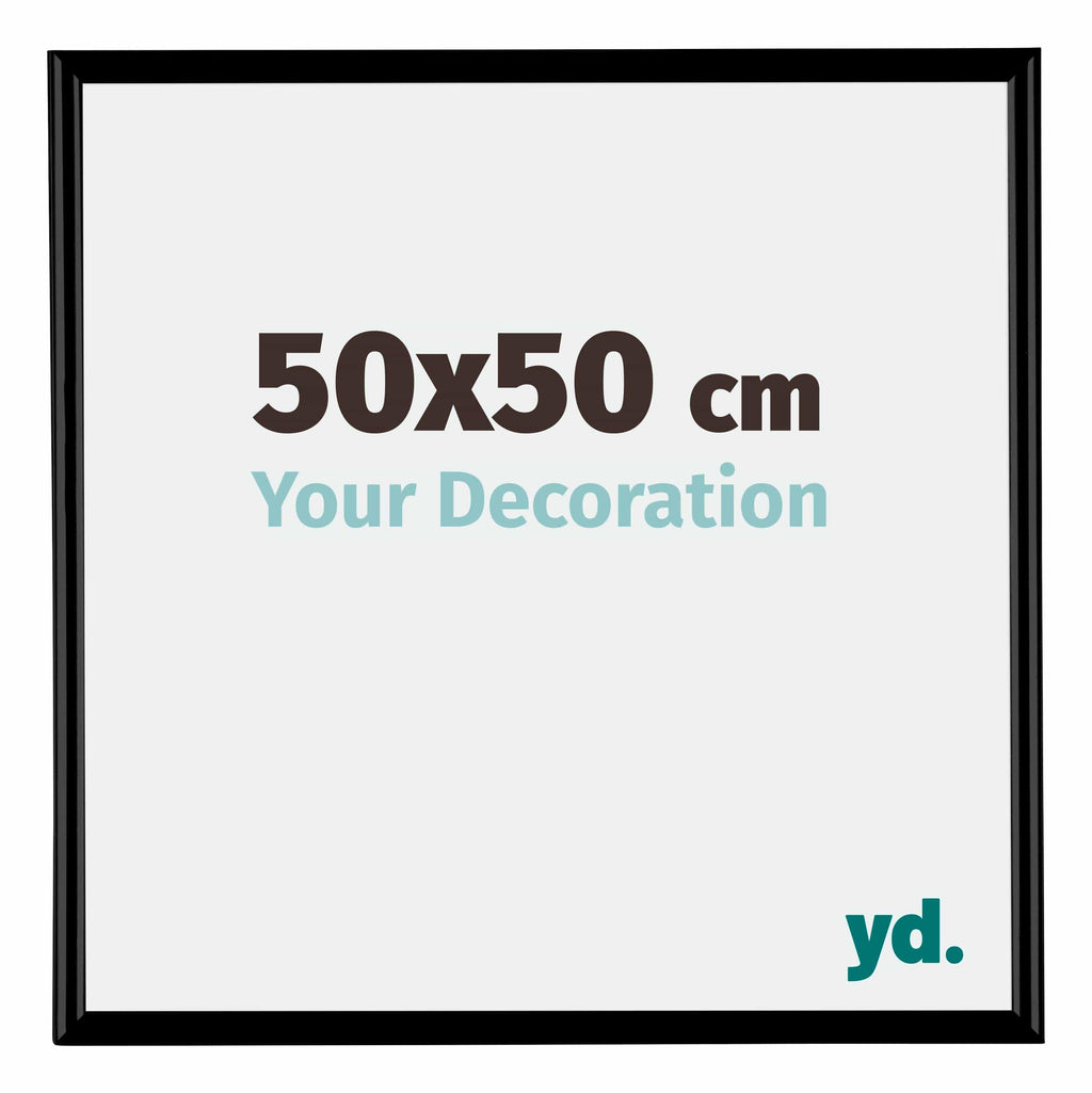 Bordeaux Plastic Photo Frame 50x50cm Black Matt Front Size | Yourdecoration.com