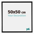 Bordeaux Plastic Photo Frame 50x50cm Black Matt Front Size | Yourdecoration.com