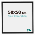 Bordeaux Plastic Photo Frame 50x50cm Black Matt Front Size | Yourdecoration.com