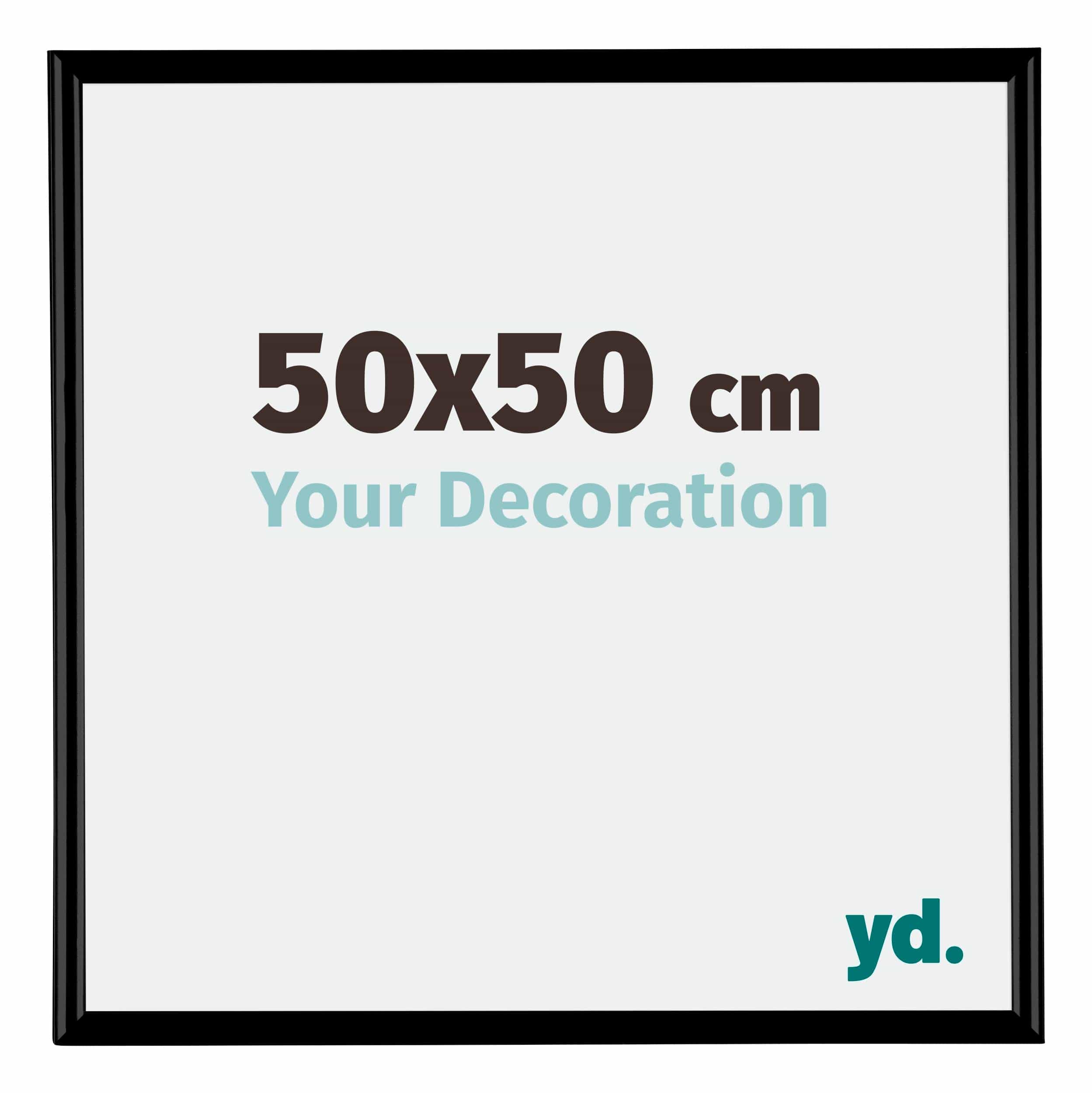 Bordeaux Plastic Photo Frame 50x50cm Black Matt Front Size | Yourdecoration.com