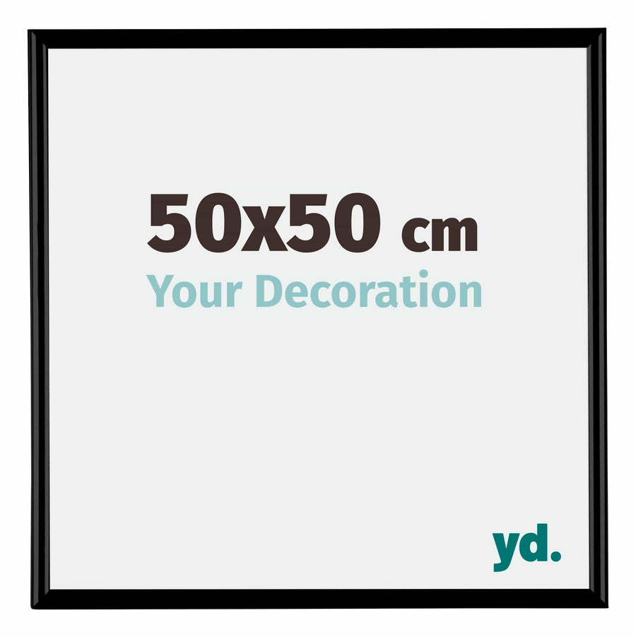 Bordeaux Plastic Photo Frame 50x50cm Black Matt Front Size | Yourdecoration.com
