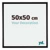 Bordeaux Plastic Photo Frame 50x50cm Black Matt Front Size | Yourdecoration.com