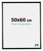 Bordeaux Plastic Photo Frame 50x60cm Black High Gloss Front Size | Yourdecoration.com