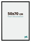 Bordeaux Plastic Photo Frame 50x70cm Black Matt Front Size | Yourdecoration.com