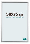 Bordeaux Plastic Photo Frame 50x75cm Silver Front Size | Yourdecoration.com