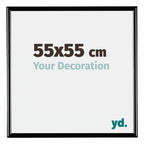 Bordeaux Plastic Photo Frame 55x55cm Black High Gloss Front Size | Yourdecoration.com