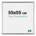 Bordeaux Plastic Photo Frame 55x55cm Silver Front Size | Yourdecoration.com