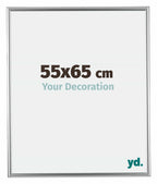 Bordeaux Plastic Photo Frame 55x65cm Silver Front Size | Yourdecoration.com