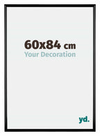 Bordeaux Plastic Photo Frame 60x84cm Black High Gloss Front Size | Yourdecoration.com