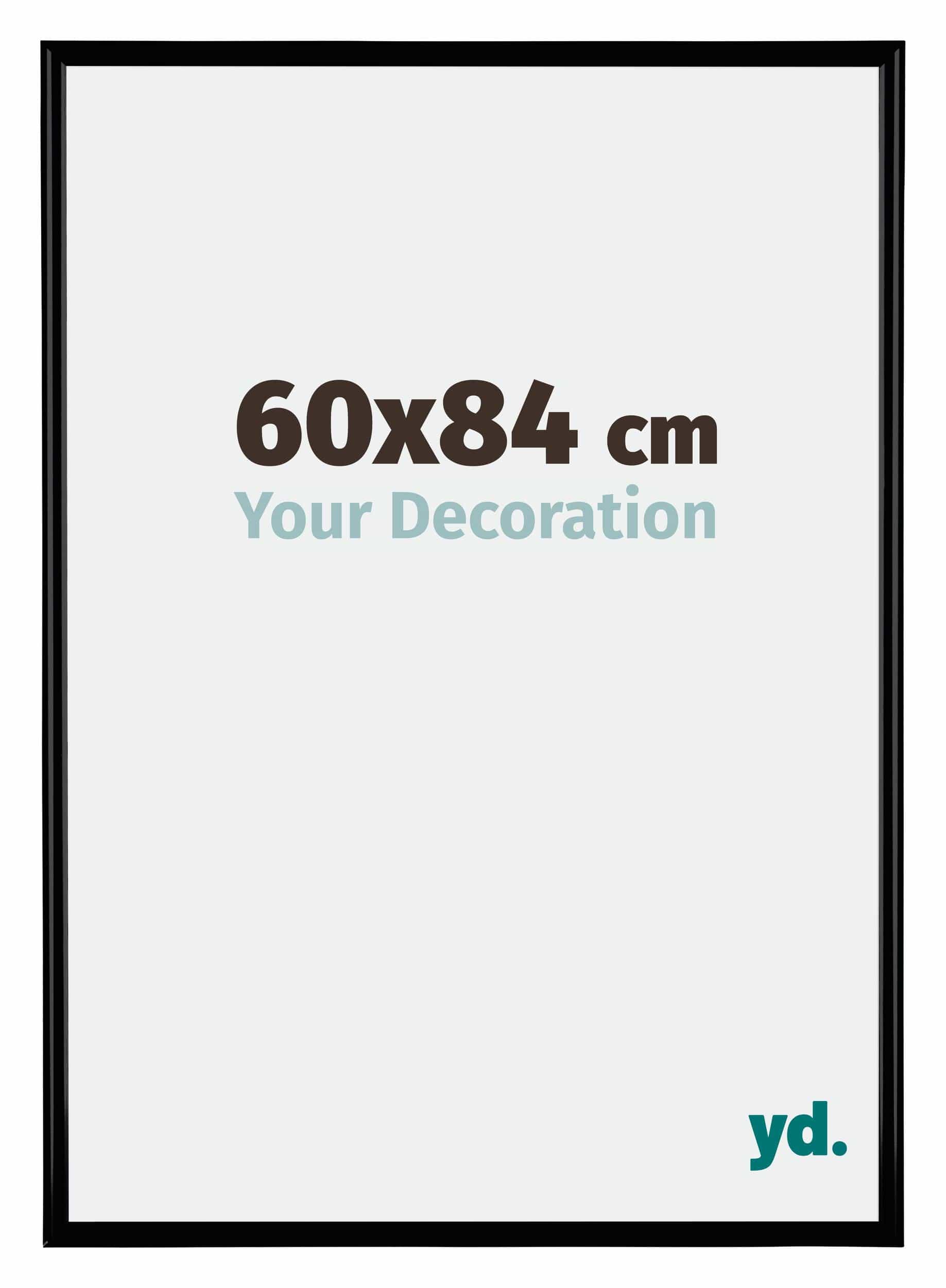 Bordeaux Plastic Photo Frame 60x84cm Black Matt Front Size | Yourdecoration.com