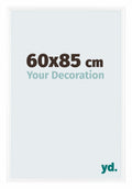 Bordeaux Plastic Photo Frame 60x85cm White High Gloss Front Size | Yourdecoration.com