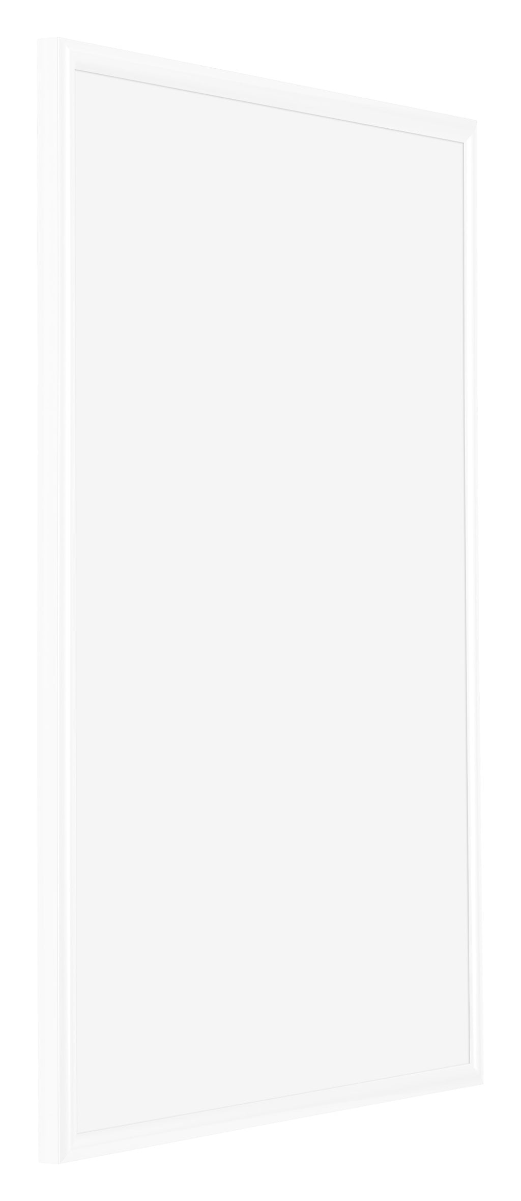 Bordeaux Plastic Photo Frame 60x90cm White High Gloss Front Oblique | Yourdecoration.com