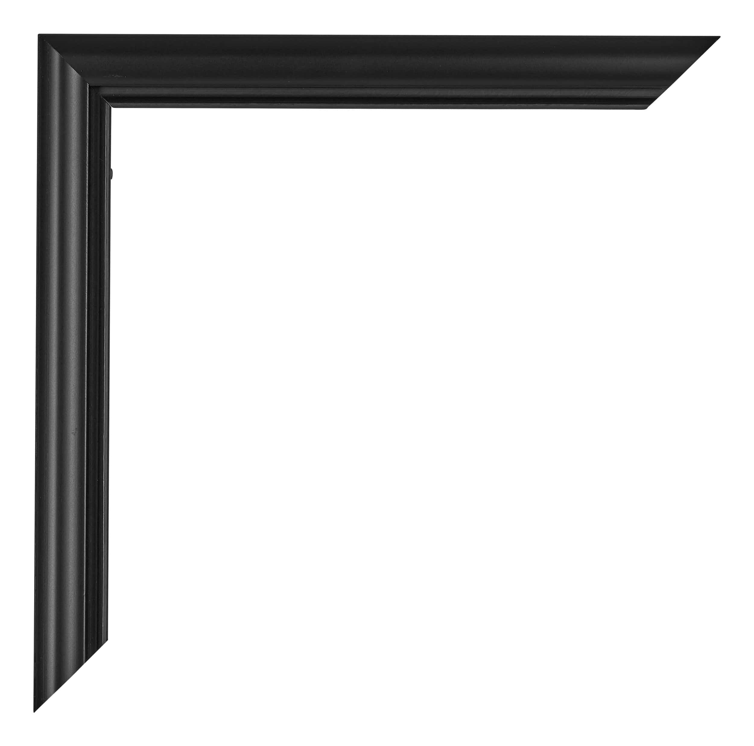 Bordeaux Plastic Photo Frame 67x98cm Black Matte Detail Corner | Yourdecoration.com