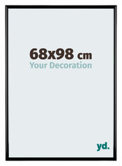 Bordeaux Plastic Photo Frame 68x98cm Black High Gloss Front Size | Yourdecoration.com