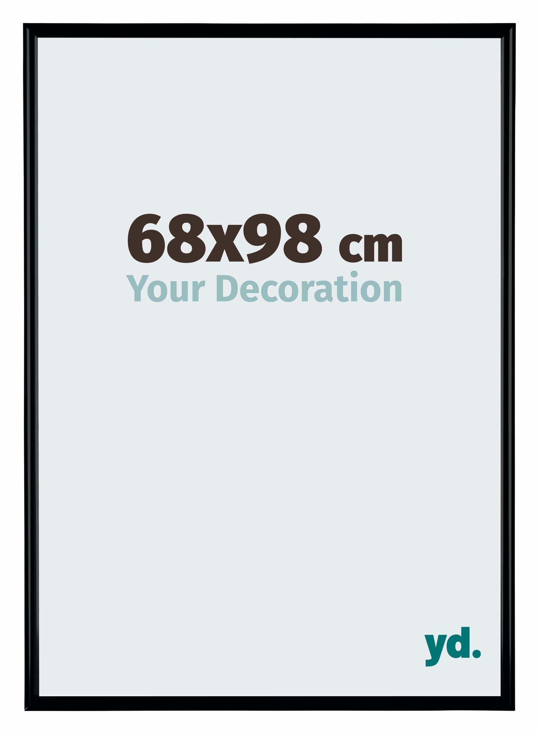 Bordeaux Plastic Photo Frame 68x98cm Black Matte Front Size | Yourdecoration.com