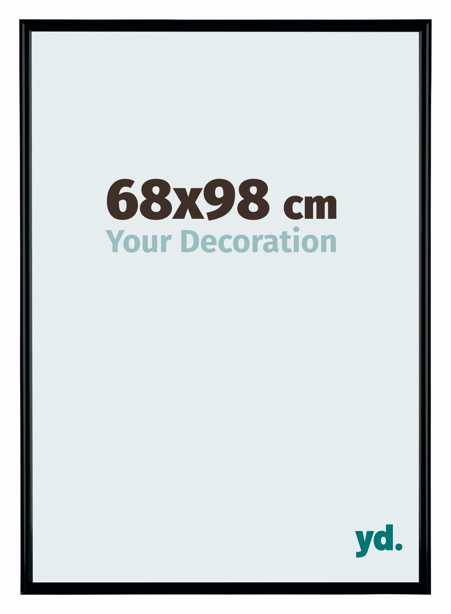 Bordeaux Plastic Photo Frame 68x98cm Black Matte Front Size | Yourdecoration.com