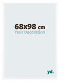 Bordeaux Plastic Photo Frame 68x98cm White High Gloss Front Size | Yourdecoration.com
