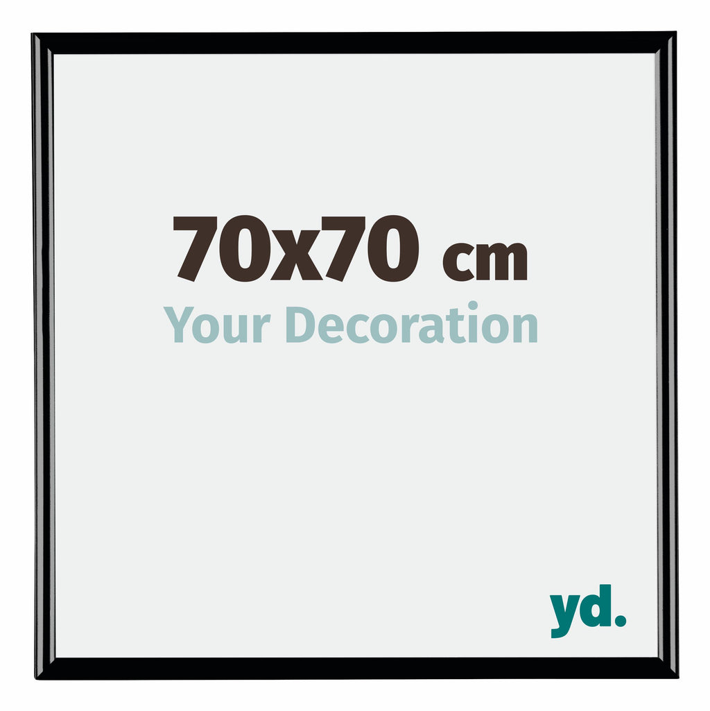 Bordeaux Plastic Photo Frame 70x70cm Black High Gloss Front Size | Yourdecoration.com