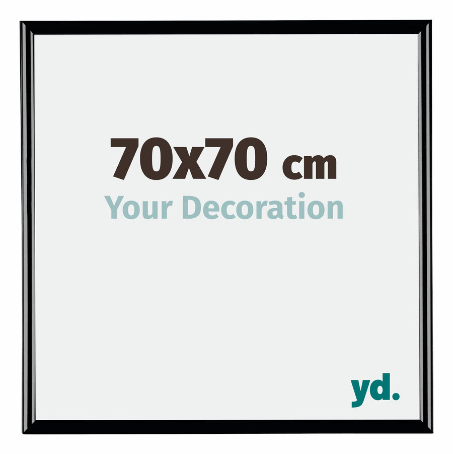 Bordeaux Plastic Photo Frame 70x70cm Black High Gloss Front Size | Yourdecoration.com