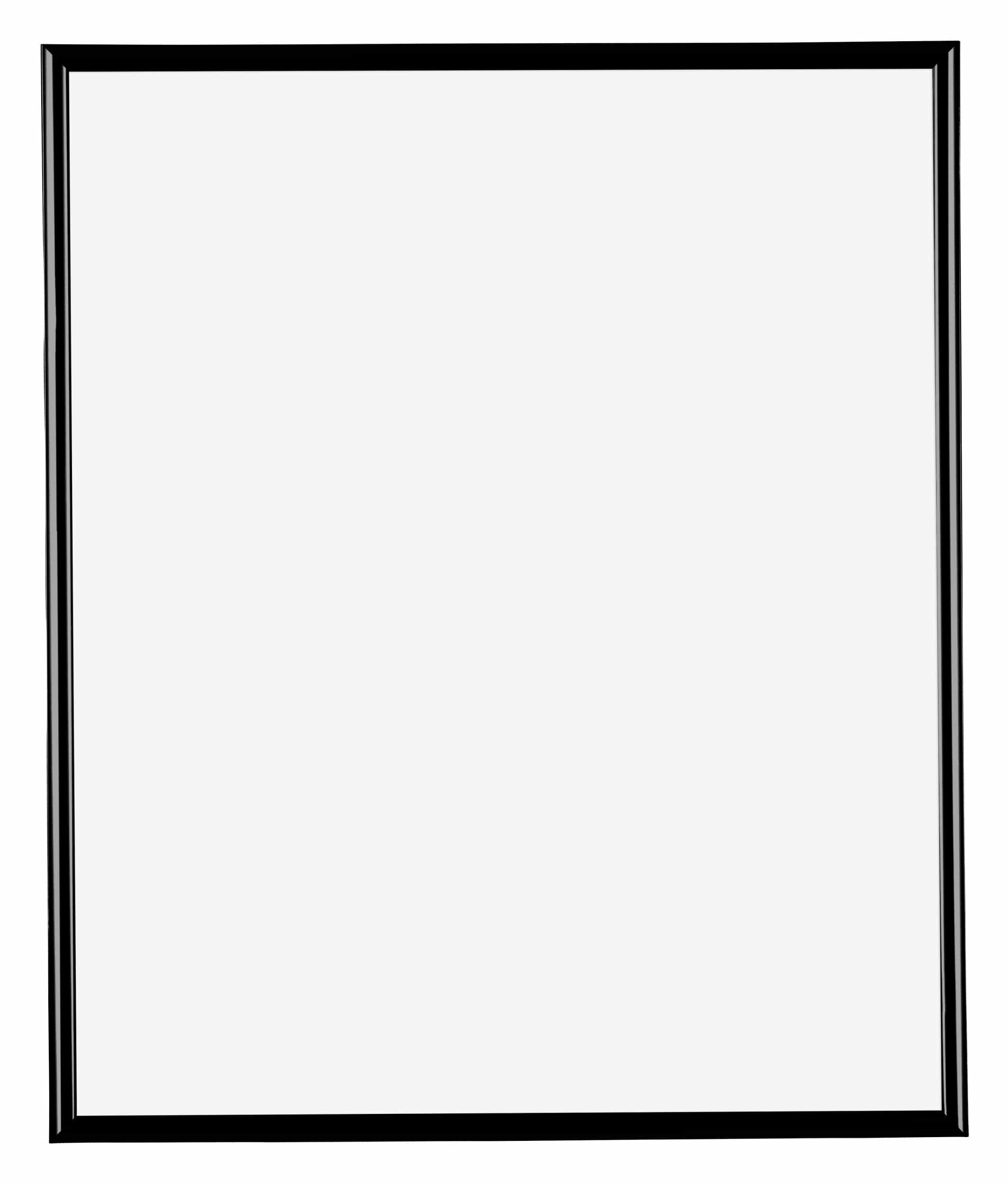 Bordeaux Plastic Photo Frame 70x90cm Black High Gloss Front | Yourdecoration.com