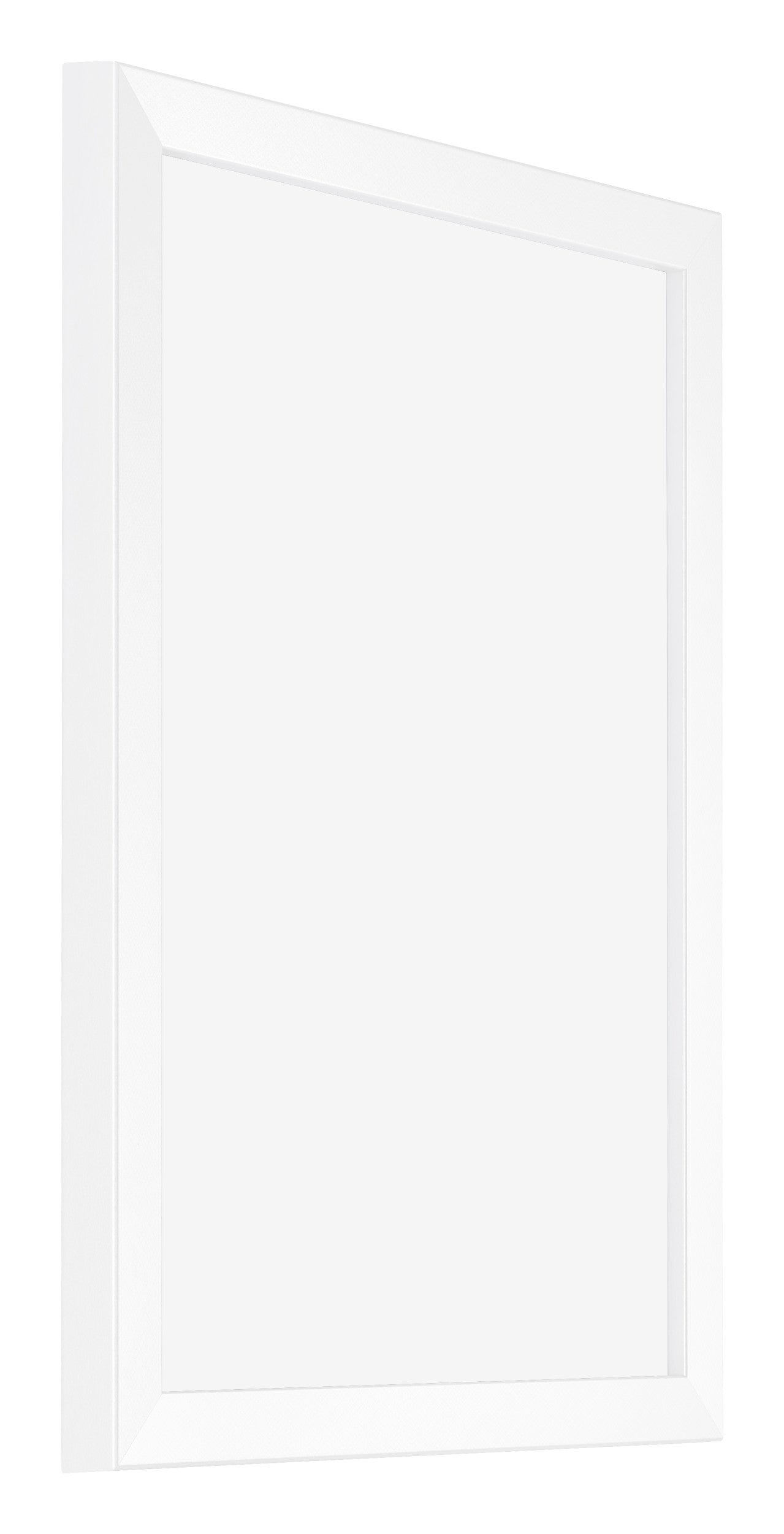 Catania MDF Photo Frame 18x24cm White Front Oblique | Yourdecoration.com