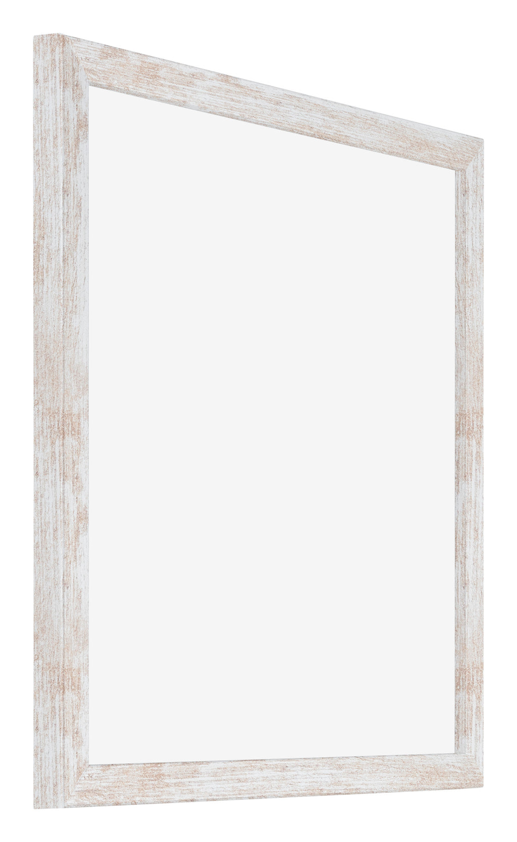 Catania MDF Photo Frame 20x20cm White Wash Front Oblique | Yourdecoration.com