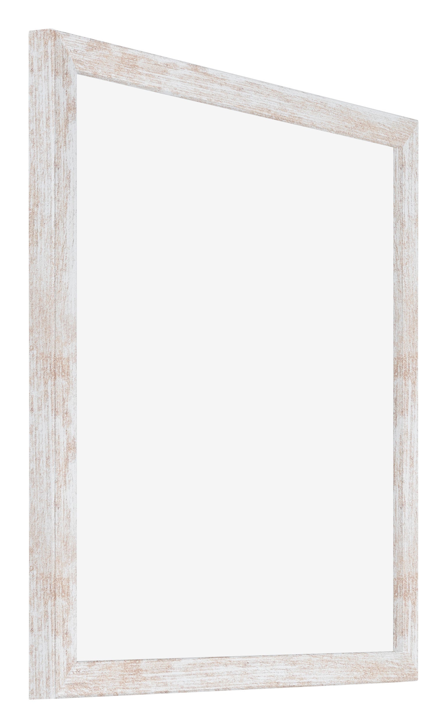 Catania MDF Photo Frame 20x20cm White Wash Front Oblique | Yourdecoration.com