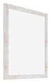Catania MDF Photo Frame 20x20cm White Wash Front Oblique | Yourdecoration.com