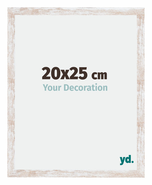 Catania MDF Photo Frame 20x25cm White Wash Size | Yourdecoration.com