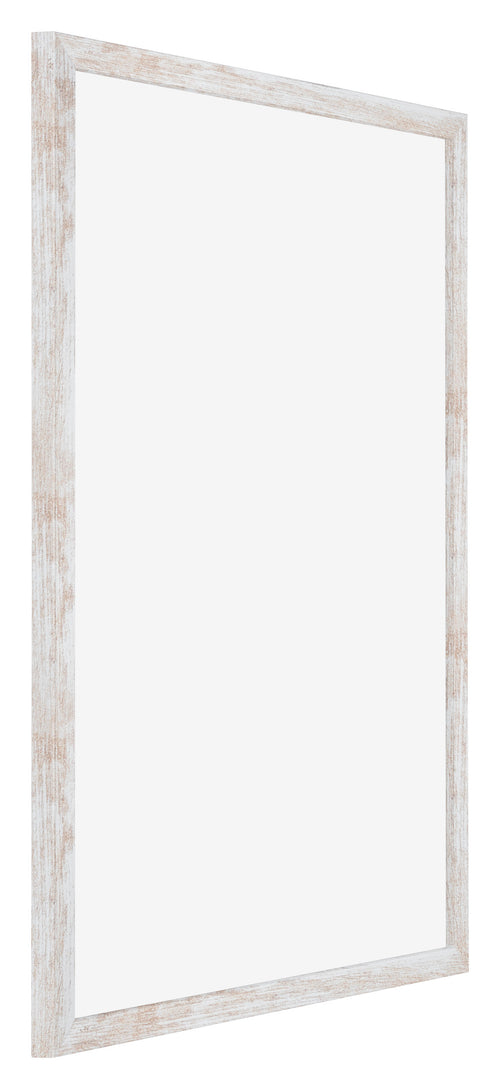 Catania MDF Photo Frame 20x28cm White Wash Front Oblique | Yourdecoration.com