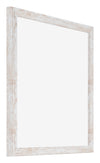 Catania MDF Photo Frame 25x25cm White Wash Front Oblique | Yourdecoration.com
