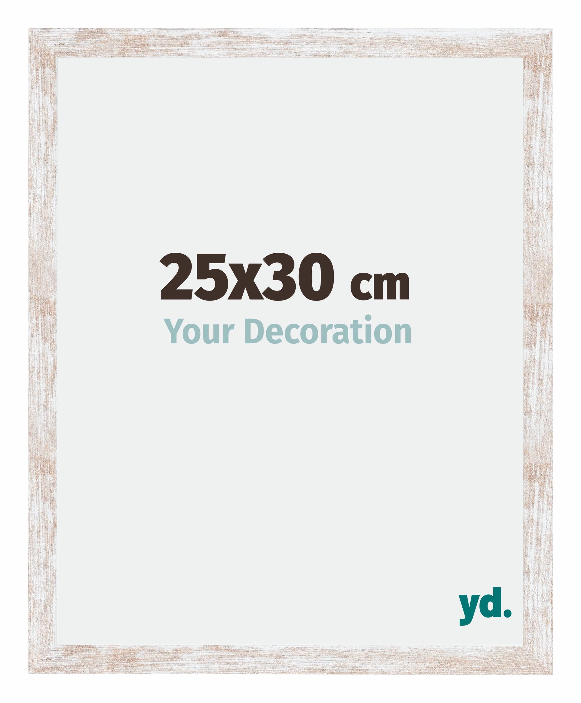 Catania MDF Photo Frame 25x30cm White Wash Size | Yourdecoration.com