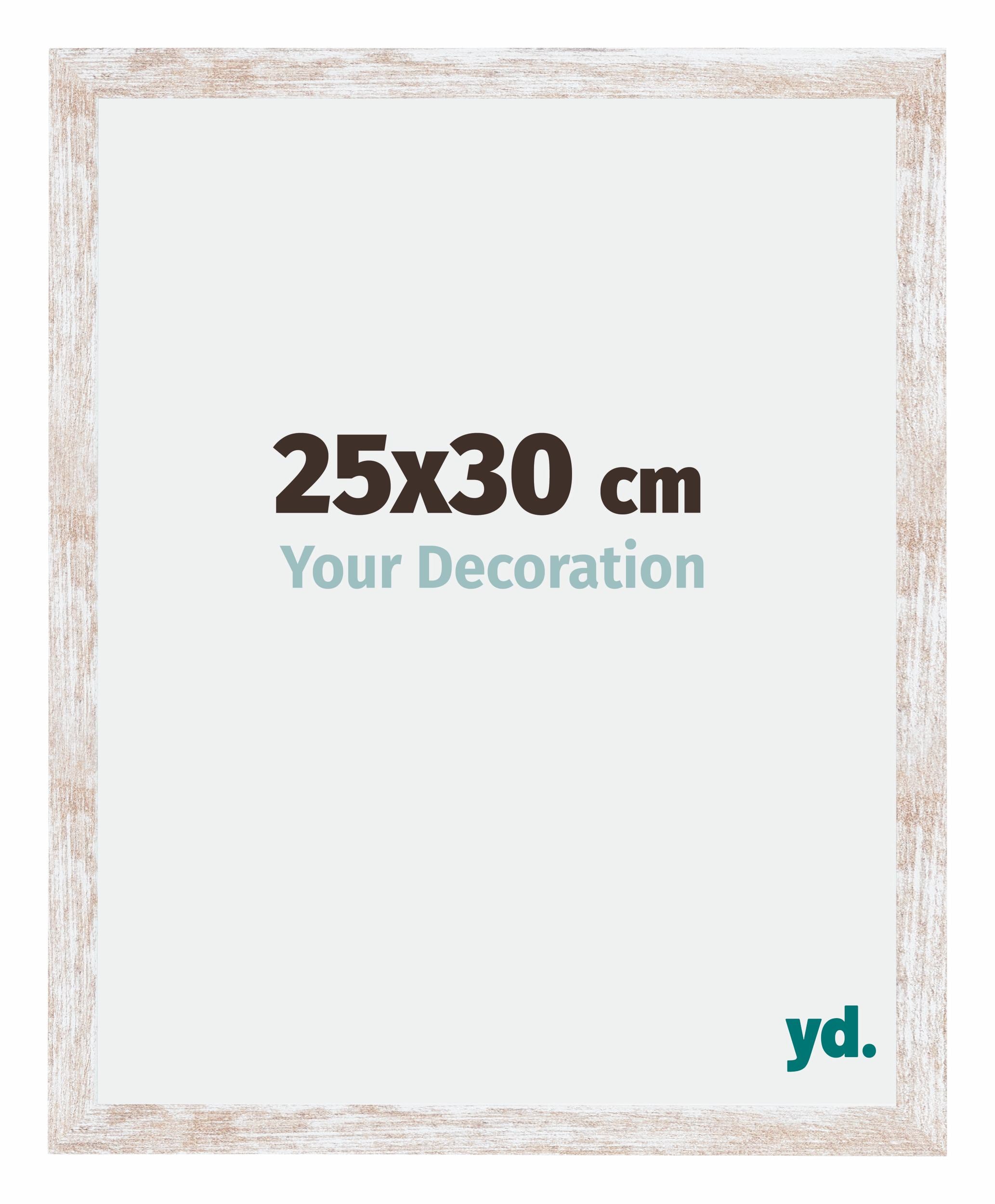 Catania MDF Photo Frame 25x30cm White Wash Size | Yourdecoration.com