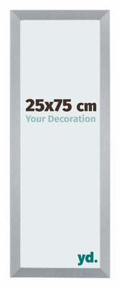 Catania MDF Photo Frame 25x75cm Silver Front Size | Yourdecoration.com