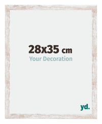 Catania MDF Photo Frame 28x35cm White Wash Size | Yourdecoration.com