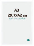 Catania MDF Photo Frame 29 7x42cm A3 White Size | Yourdecoration.com