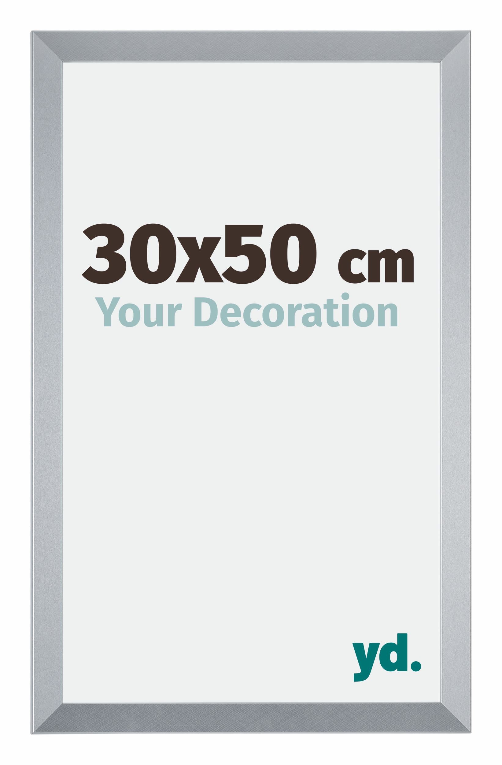Catania MDF Photo Frame 30x50cm Silver Size | Yourdecoration.com