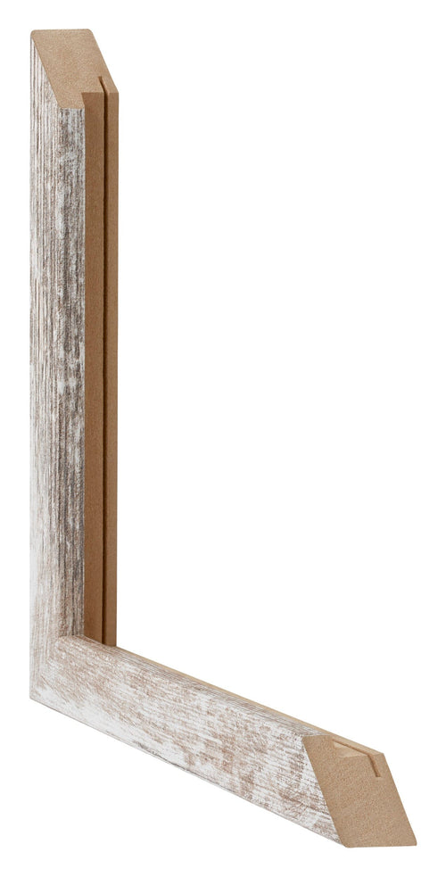 Catania MDF Photo Frame 30x60cm White Wash Detail Intersection | Yourdecoration.com