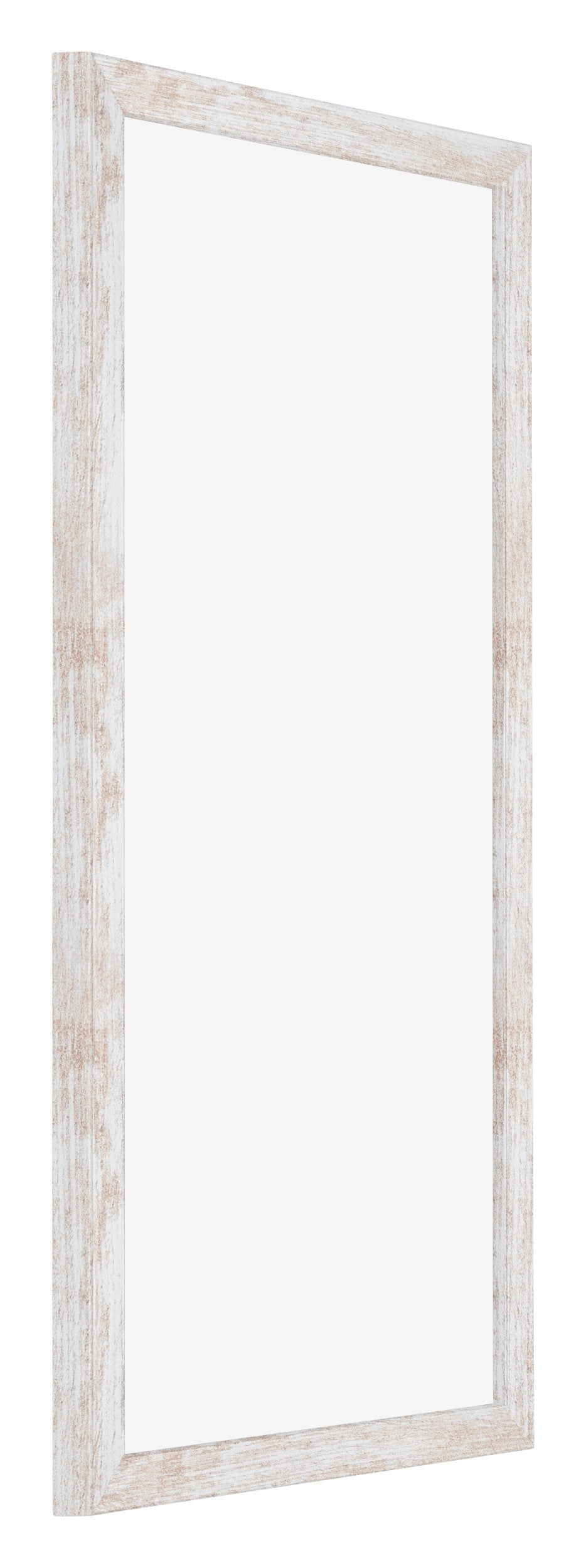 Catania MDF Photo Frame 30x60cm White Wash Front Oblique | Yourdecoration.com