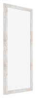 Catania MDF Photo Frame 30x60cm White Wash Front Oblique | Yourdecoration.com