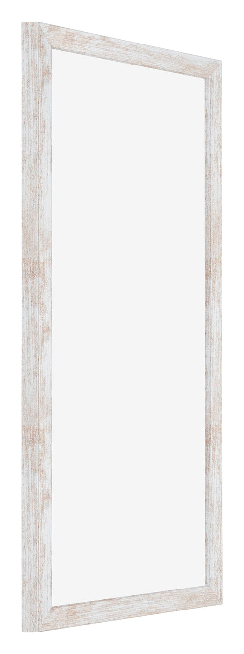 Catania MDF Photo Frame 30x60cm White Wash Front Oblique | Yourdecoration.com