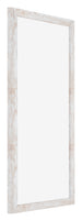 Catania MDF Photo Frame 30x60cm White Wash Front Oblique | Yourdecoration.com
