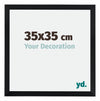 Catania MDF Photo Frame 35x35cm Black Size | Yourdecoration.com
