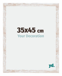 Catania MDF Photo Frame 35x45cm White Wash Size | Yourdecoration.com