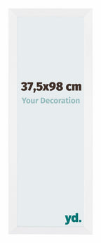 Catania MDF Photo Frame 37 5x98cm White Front Size | Yourdecoration.com