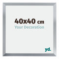Catania MDF Photo Frame 40x40cm Silver Size | Yourdecoration.com