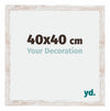 Catania MDF Photo Frame 40x40cm White Wash Size | Yourdecoration.com