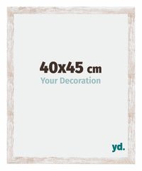 Catania MDF Photo Frame 40x45cm White Wash Size | Yourdecoration.com