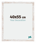 Catania MDF Photo Frame 40x55cm White Wash Size | Yourdecoration.com