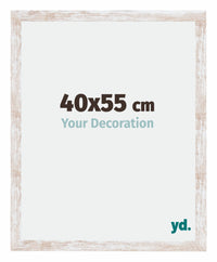 Catania MDF Photo Frame 40x55cm White Wash Size | Yourdecoration.com